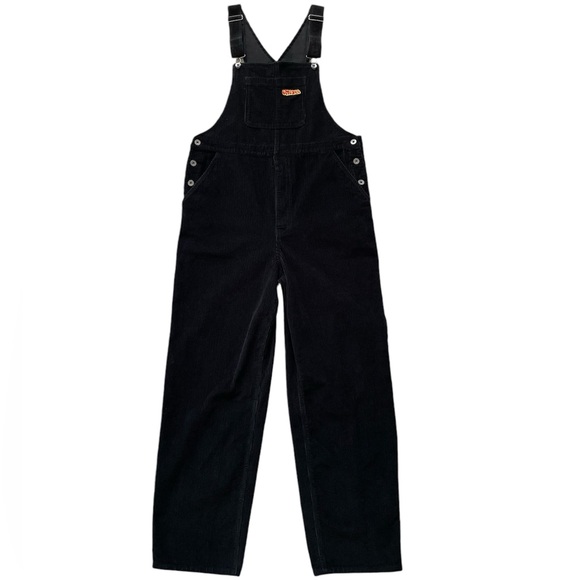 Like New | Black Corduroy Bib Overalls, Loose Fit - Picture 3 of 15